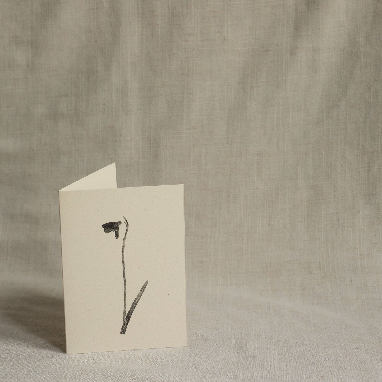 Snowdrop Greeting Card A6 Recycled Card