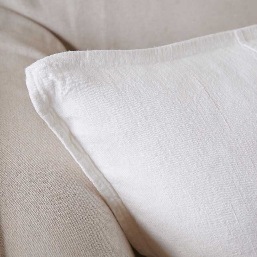 The Luca Linen Cushion - Off White