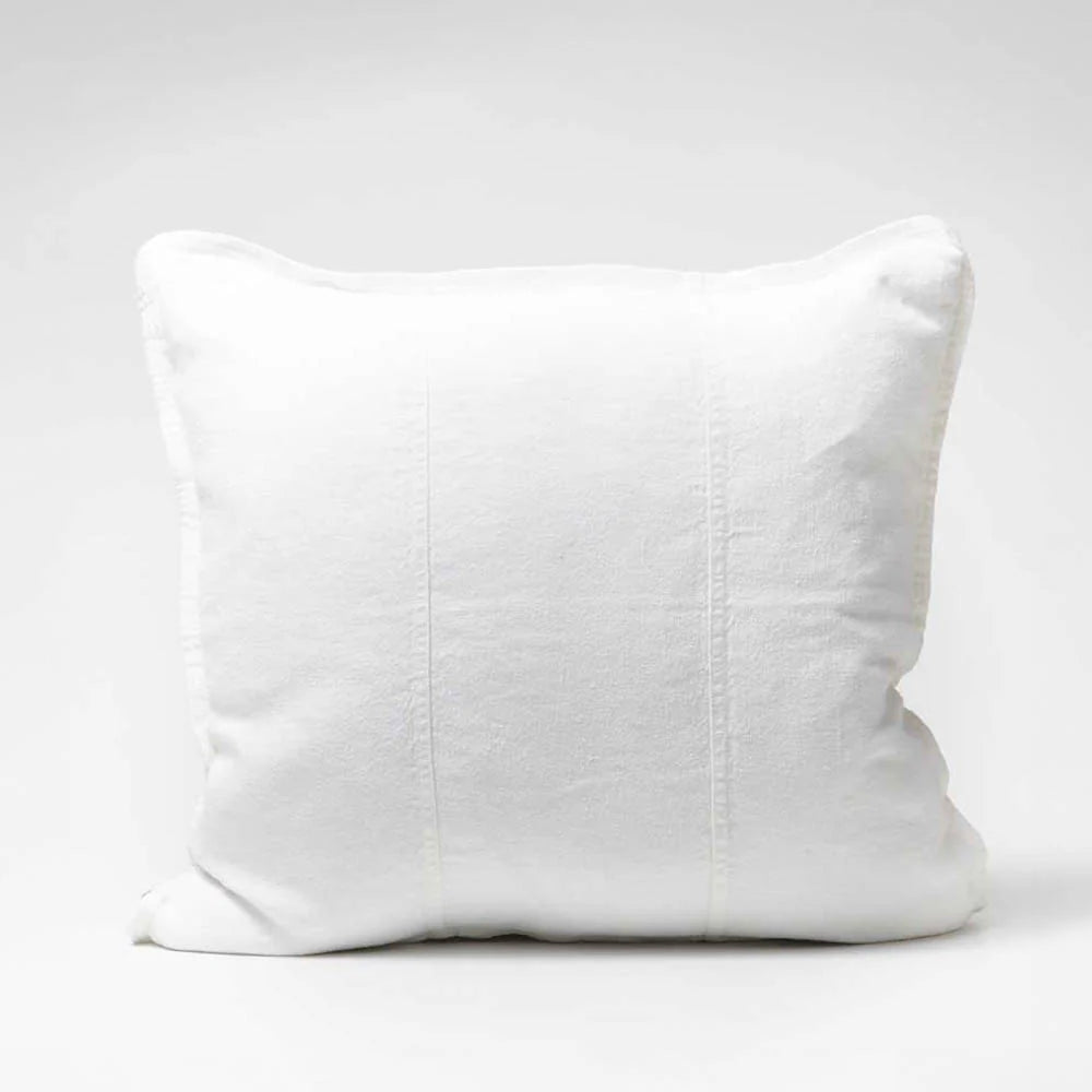 The Luca Linen Cushion - Off White