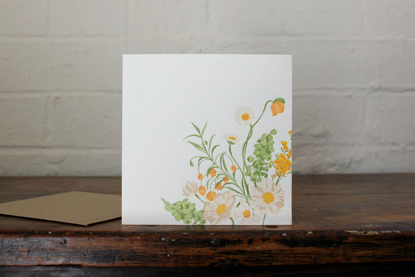 'Autumn Bouquet' Letterpress Card