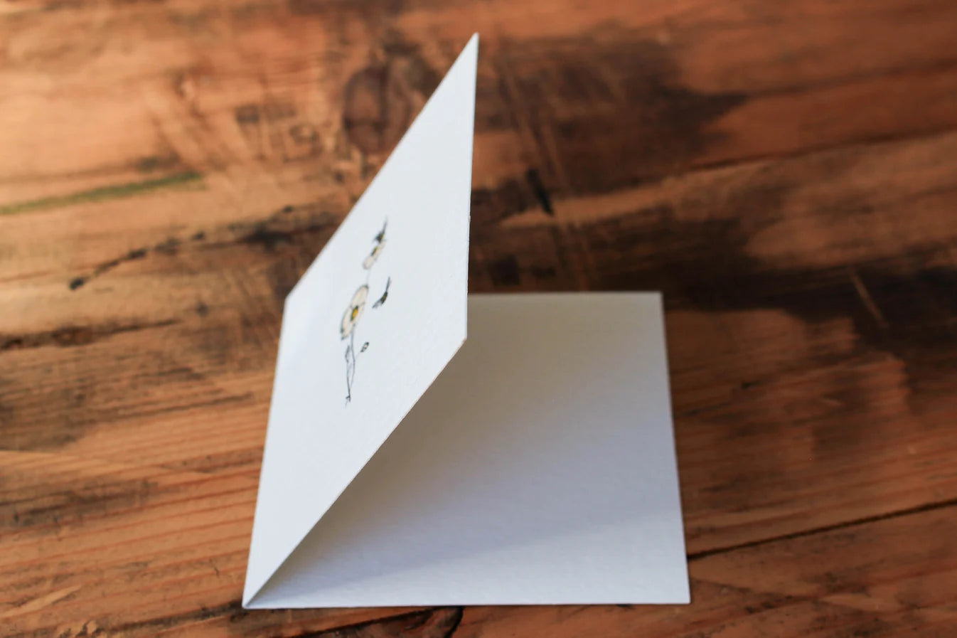 'Bees & Flowers' Letterpress Card