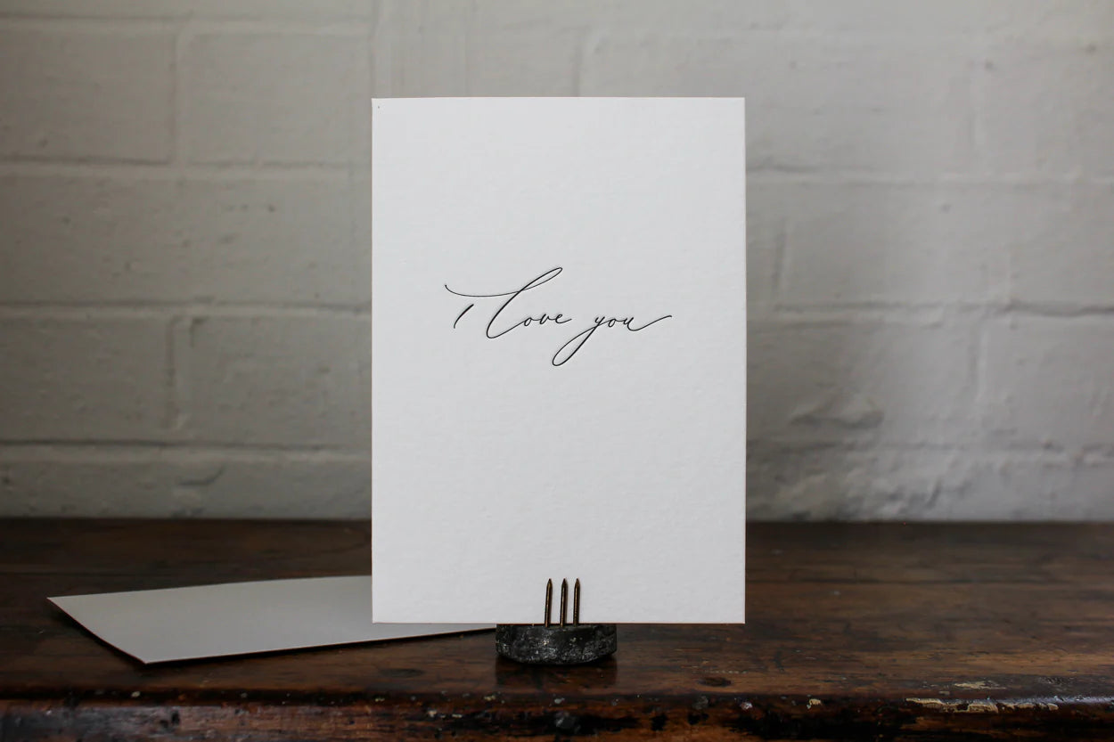 'Thank you' Letterpress Card