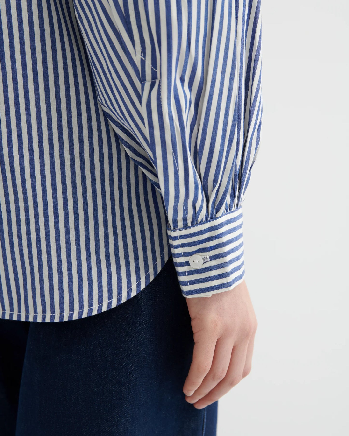 The Impression Shirt in Blue & White Stripe