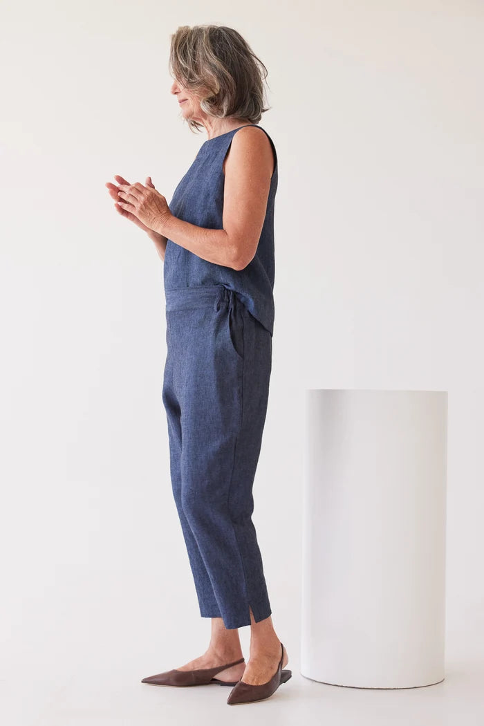 The Walter Cropped Pant | Navy