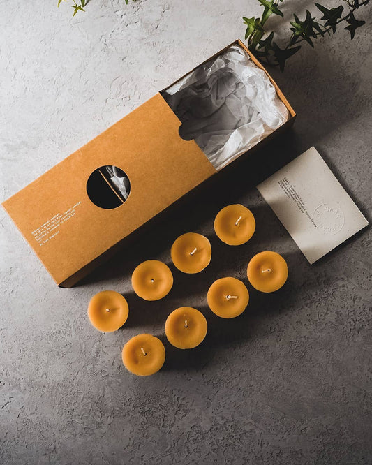 Organic Beeswax Votive Candles