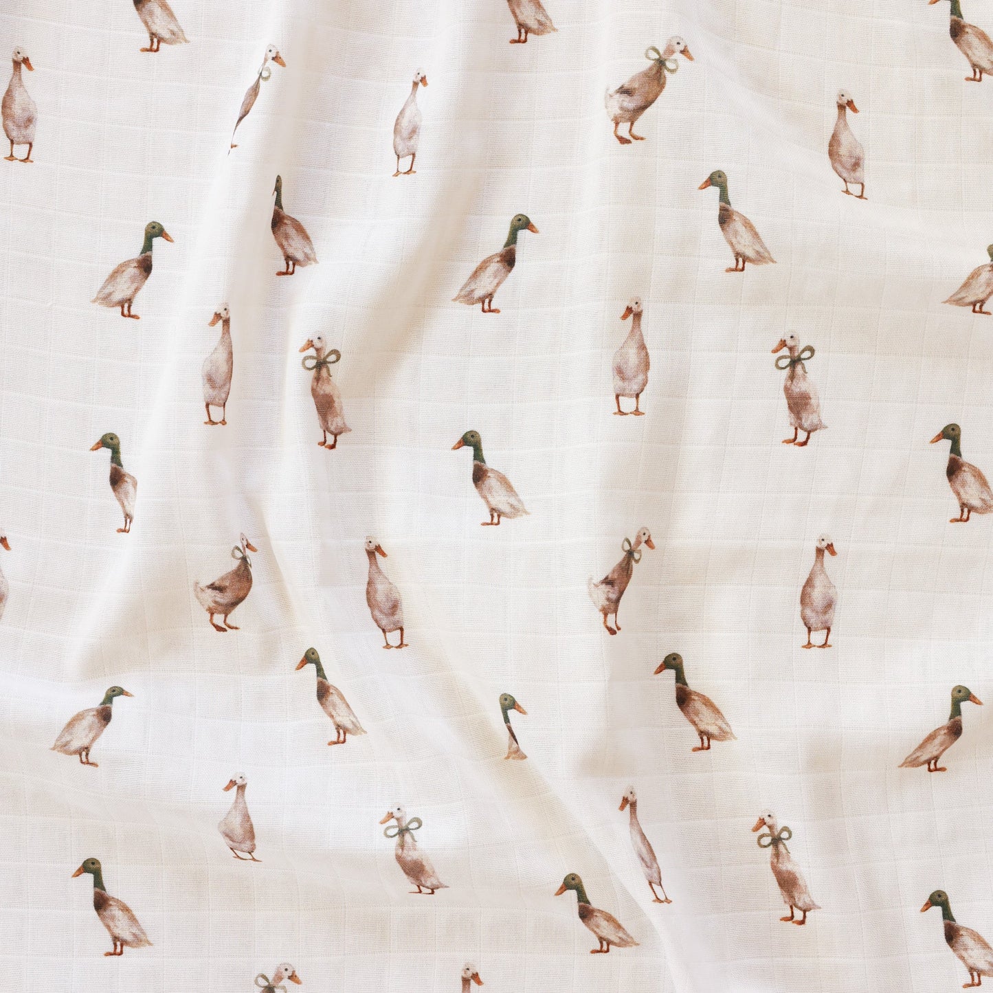 Muslin Swaddle - Blue Floral