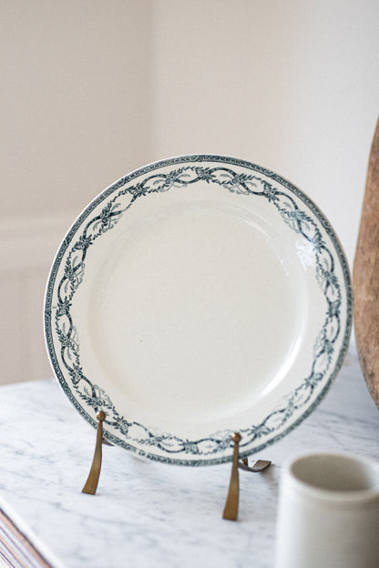 Antique French Dinner Plates | Ribbons & Roses