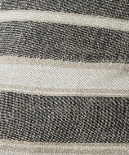 'Enzo' Stripe Linen Bedcover