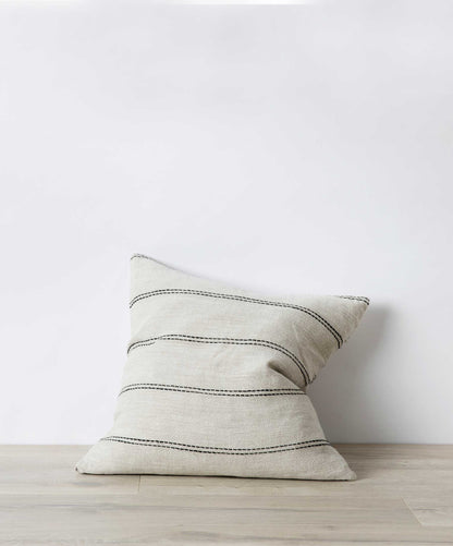 'Ana' Stripe Linen Cushion Cover