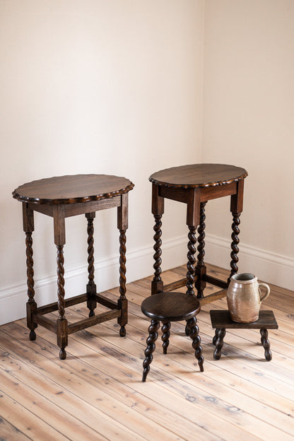 Antique French Barley Twist Stool