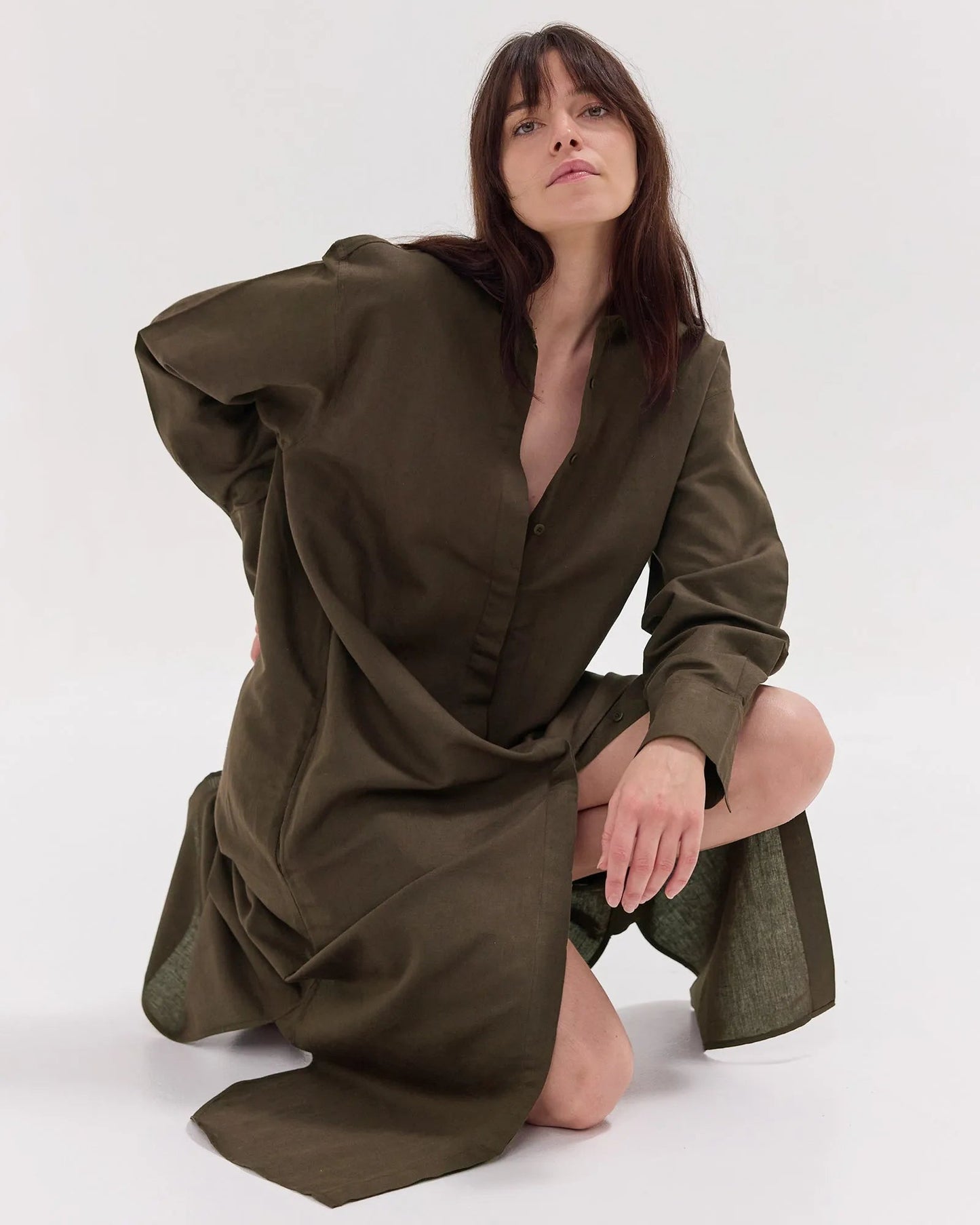 The Shirt Dress | Olive