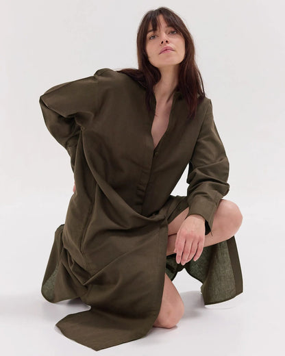 The Shirt Dress | Olive