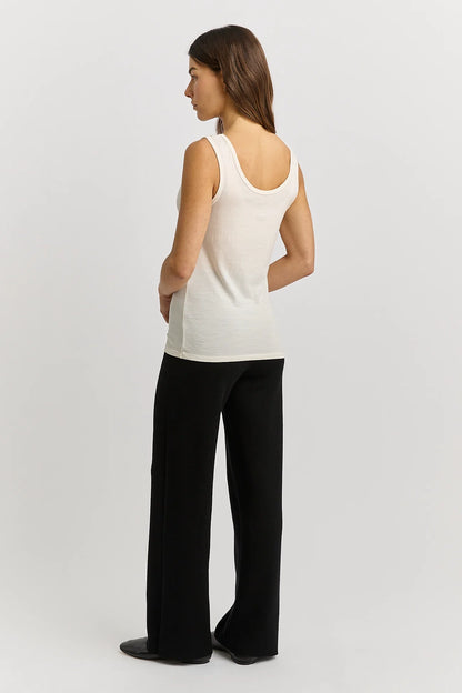 The Scoop Merino Tank | Warm White