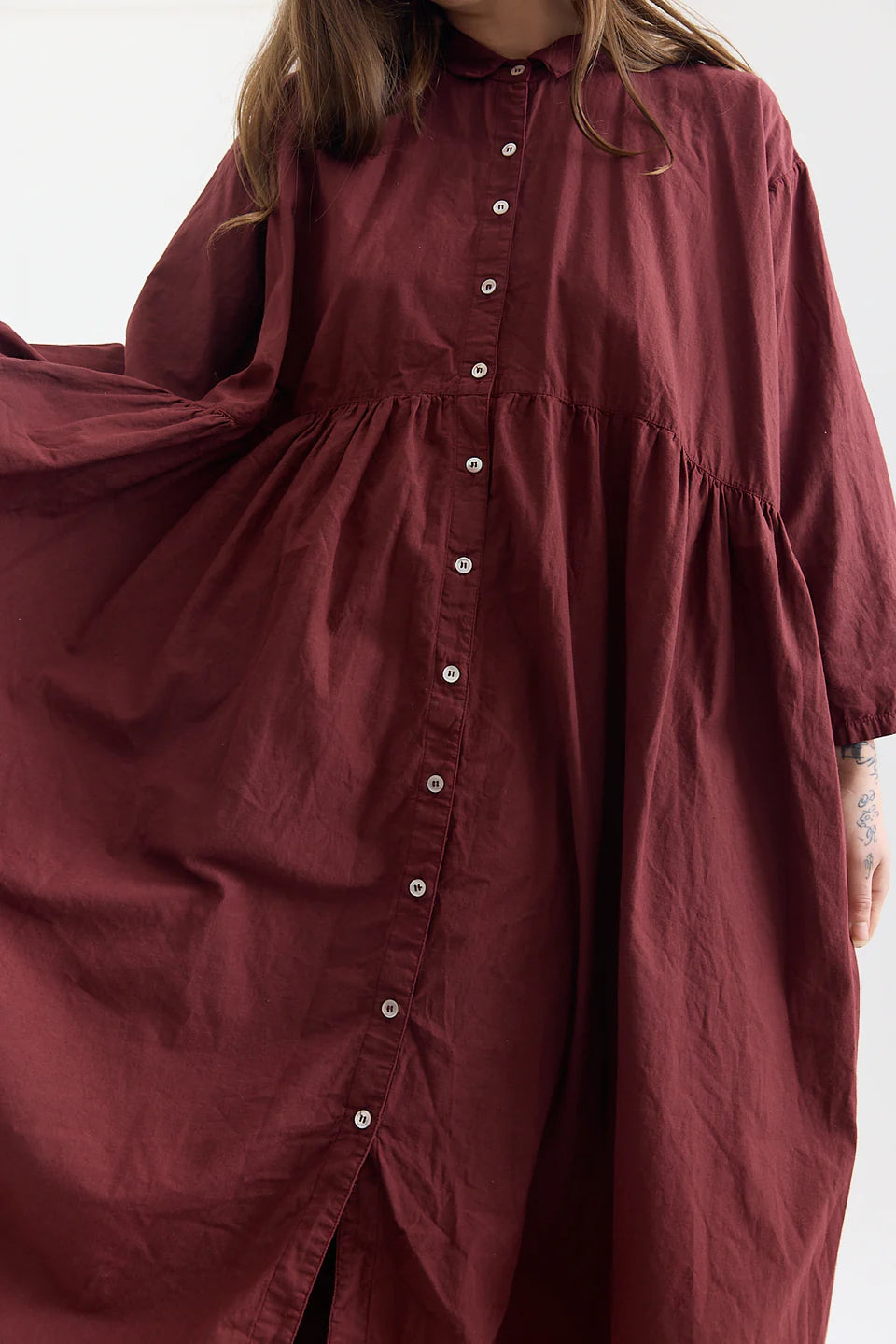 The Gathered Dress in Cotton