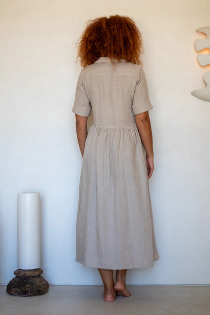 Linen Sienna Midi Dress