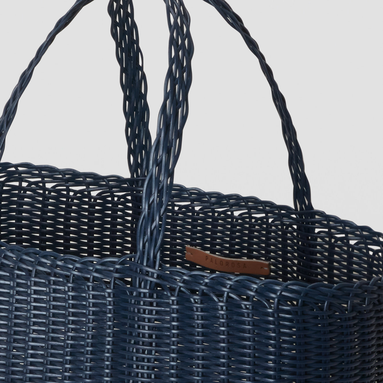 Small Handwoven Palorosa Basket | Midnight Blue