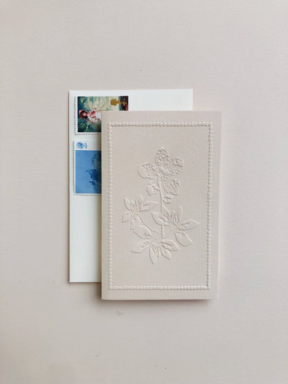 Emboss Winter Rose