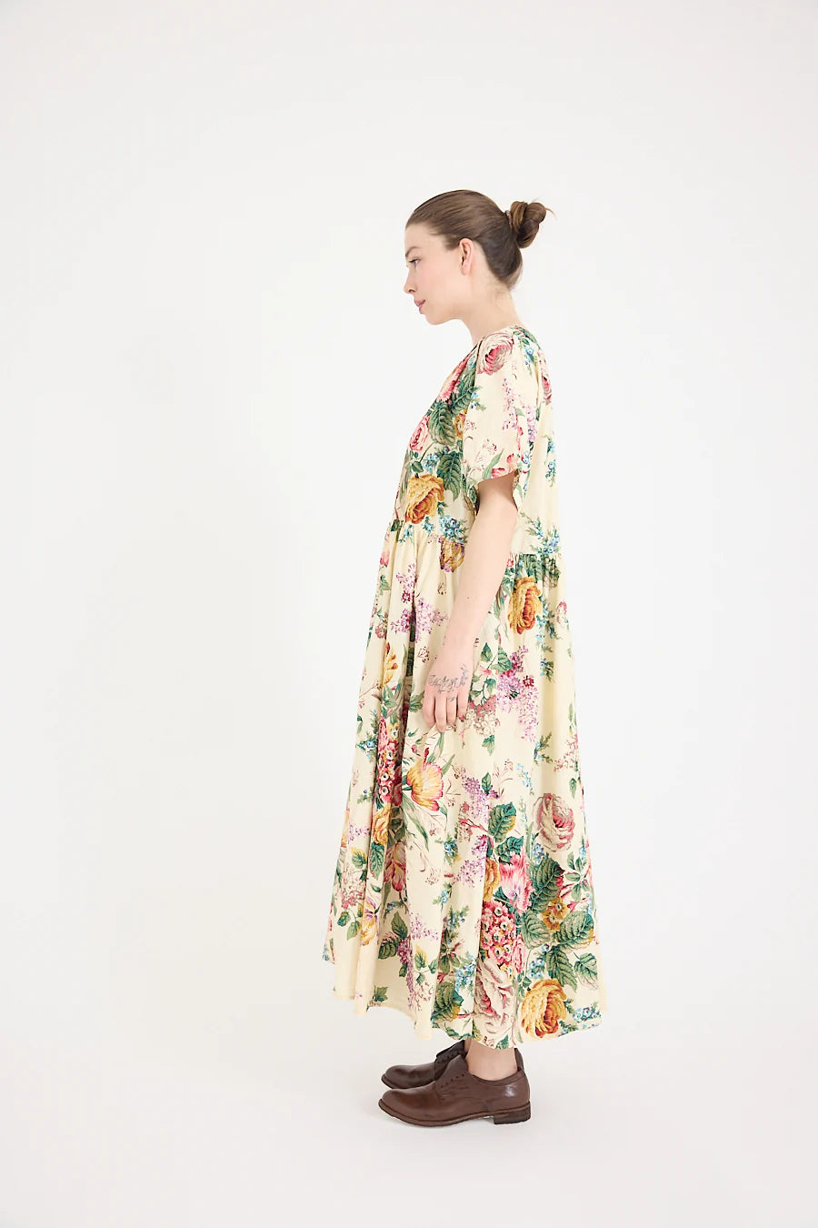 Paloma Dress in Cotton | Bouquet Print
