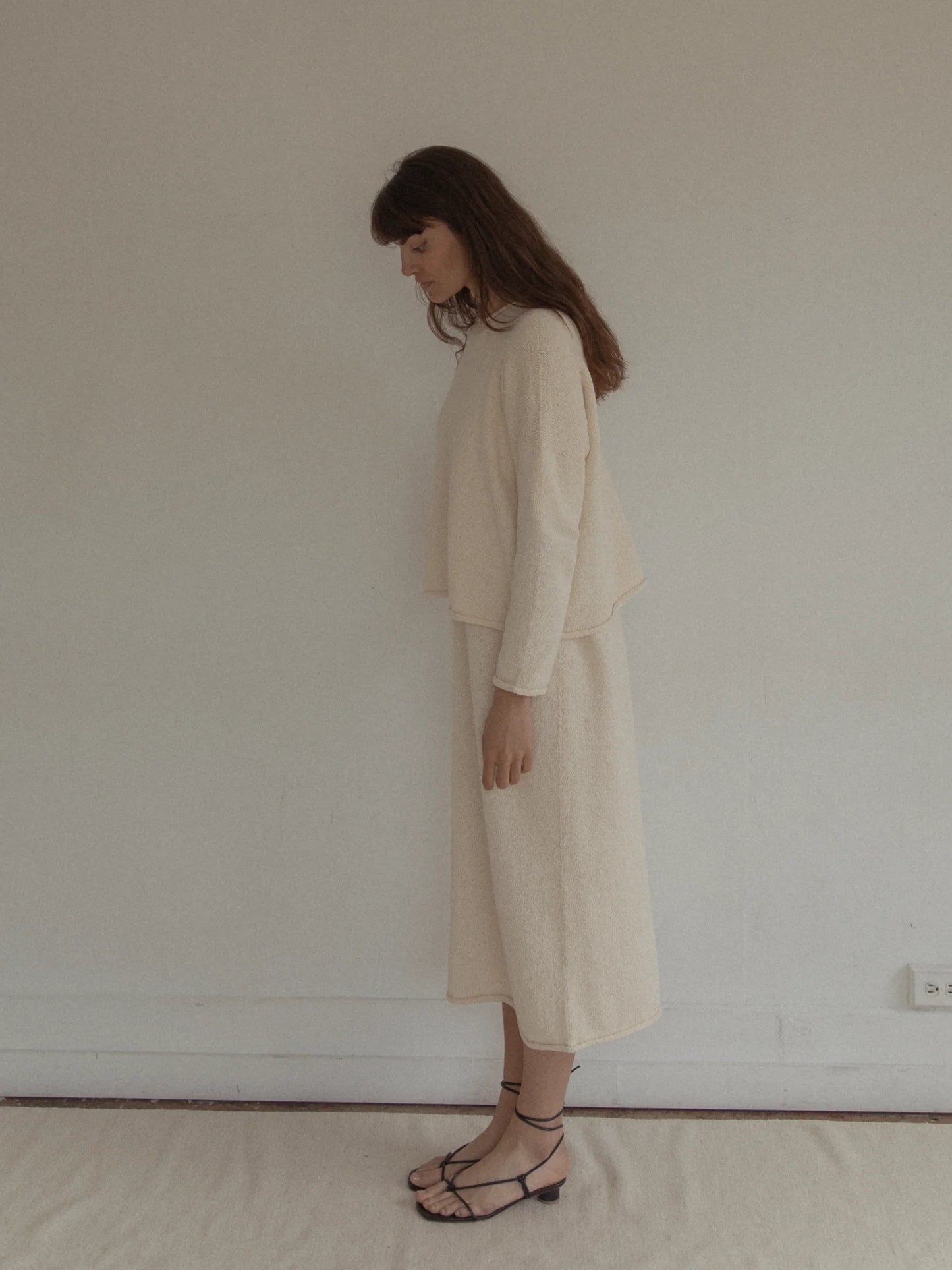 The Mariel Pullover in Cotton Boucle