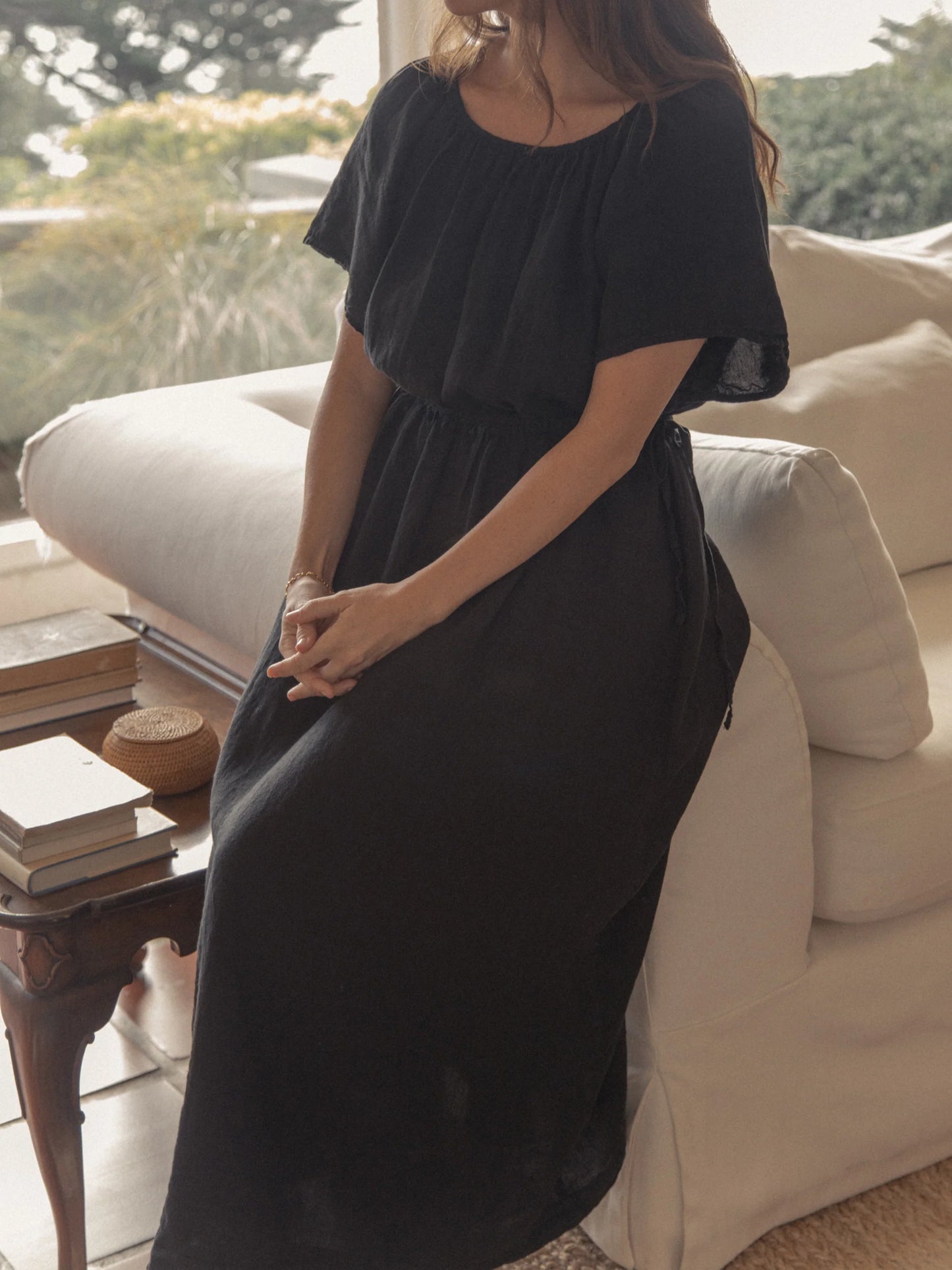 The Clara Dress in Noir