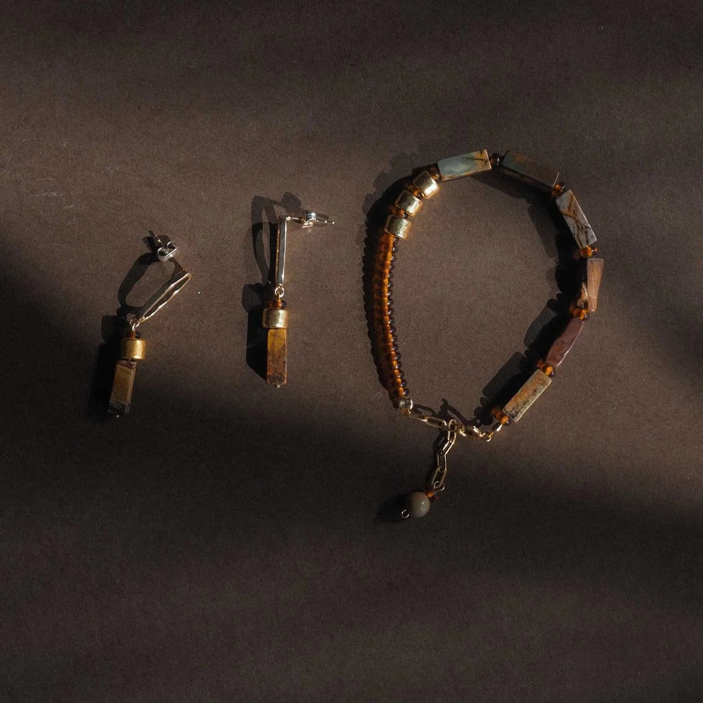 Jasper Stud Earrings