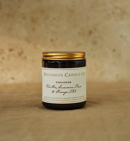 ‘Verandah’ 220mL Candle | Bush Rose, Vanilla and Orange Water