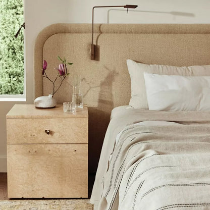 'Ana' Stripe Linen Bedcover