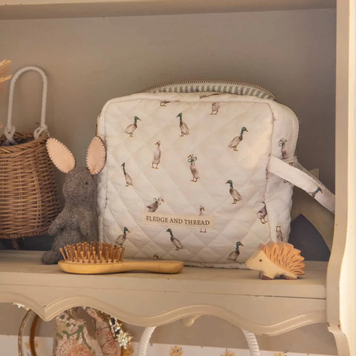 Quilted Change Bag - Duck