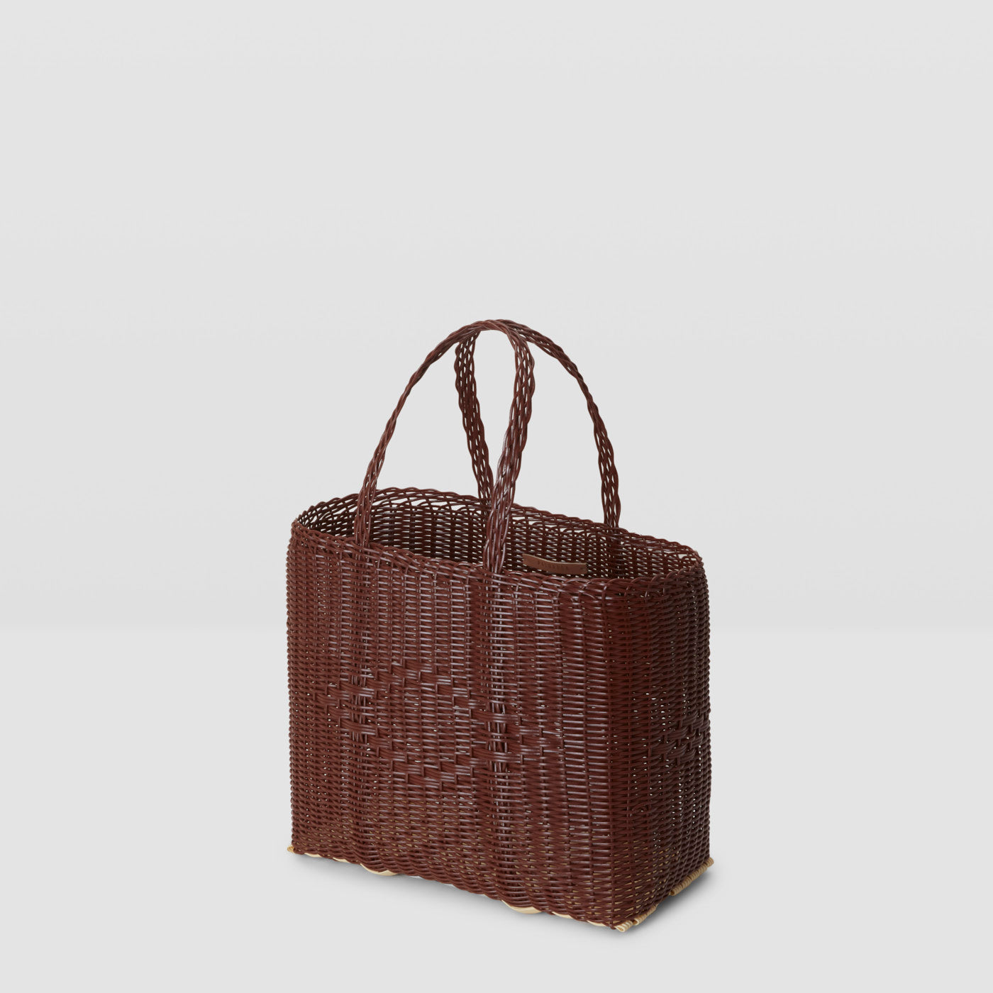 Small Handwoven Palorosa Basket | Chocolate