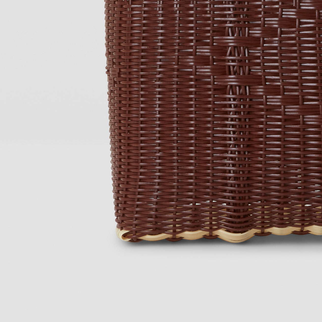 Small Handwoven Palorosa Basket | Chocolate