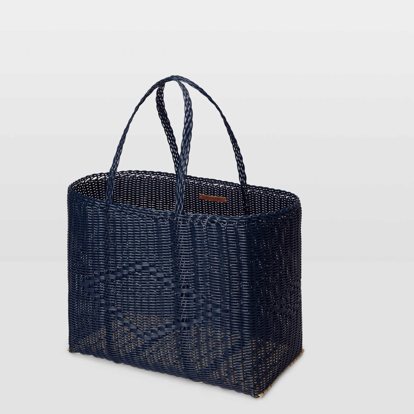 Large Handwoven Palorosa Basket | Midnight Blue