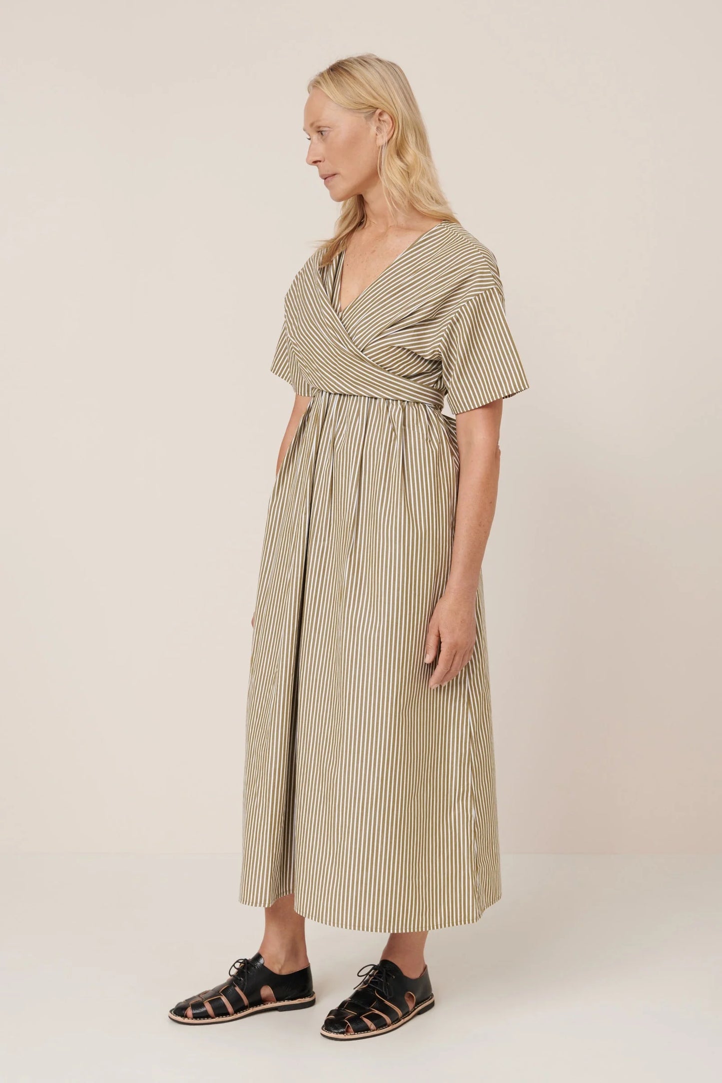 The Composer Dress in Treetop Stripe