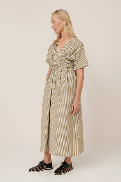 The Composer Dress in Treetop Stripe