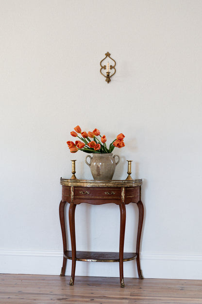 A Stunning French Marble & Brass Timber Console | early 20th cenury