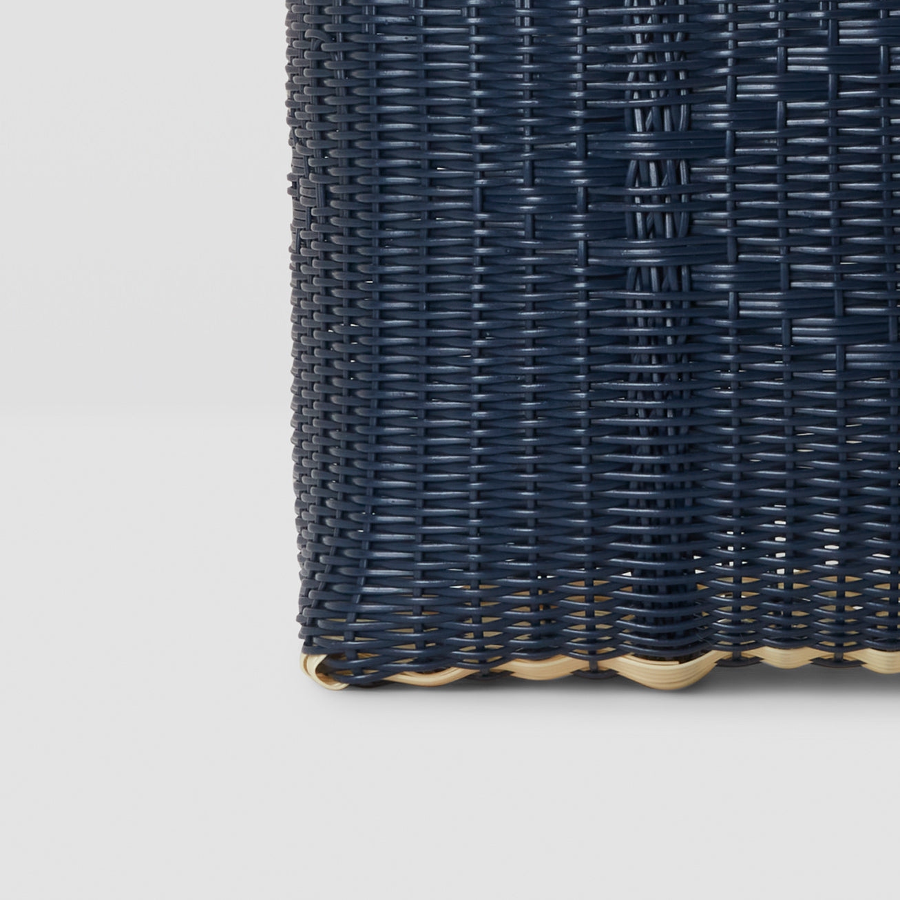 Small Handwoven Palorosa Basket | Midnight Blue