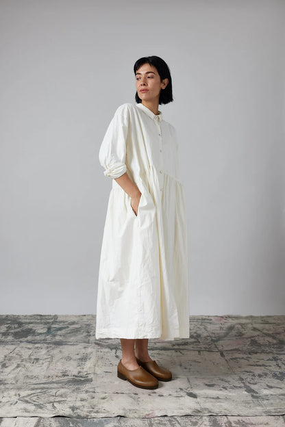 The Gathered Dress in Cotton