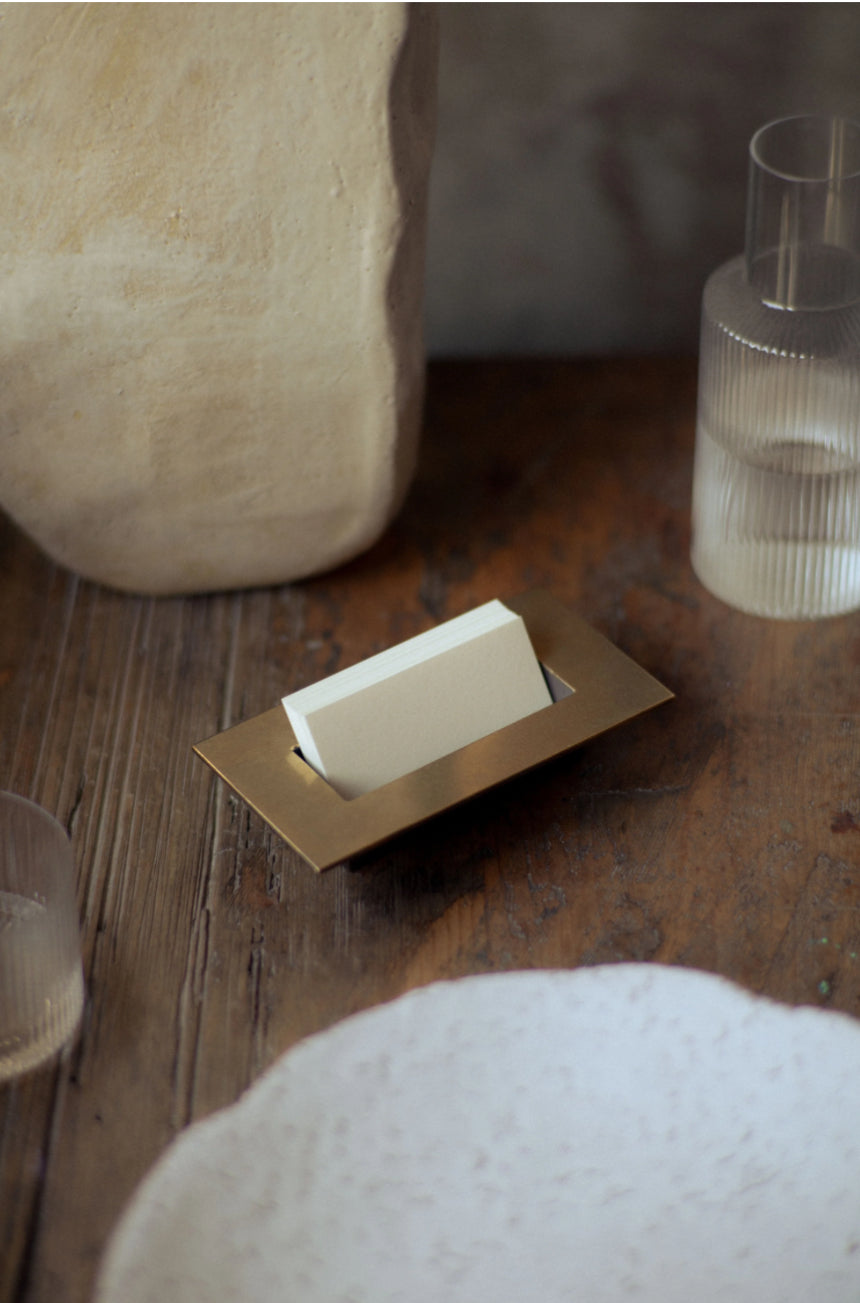 The Card Holder 'Altar' in Brass