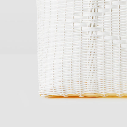 Large Handwoven Palorosa Basket | White