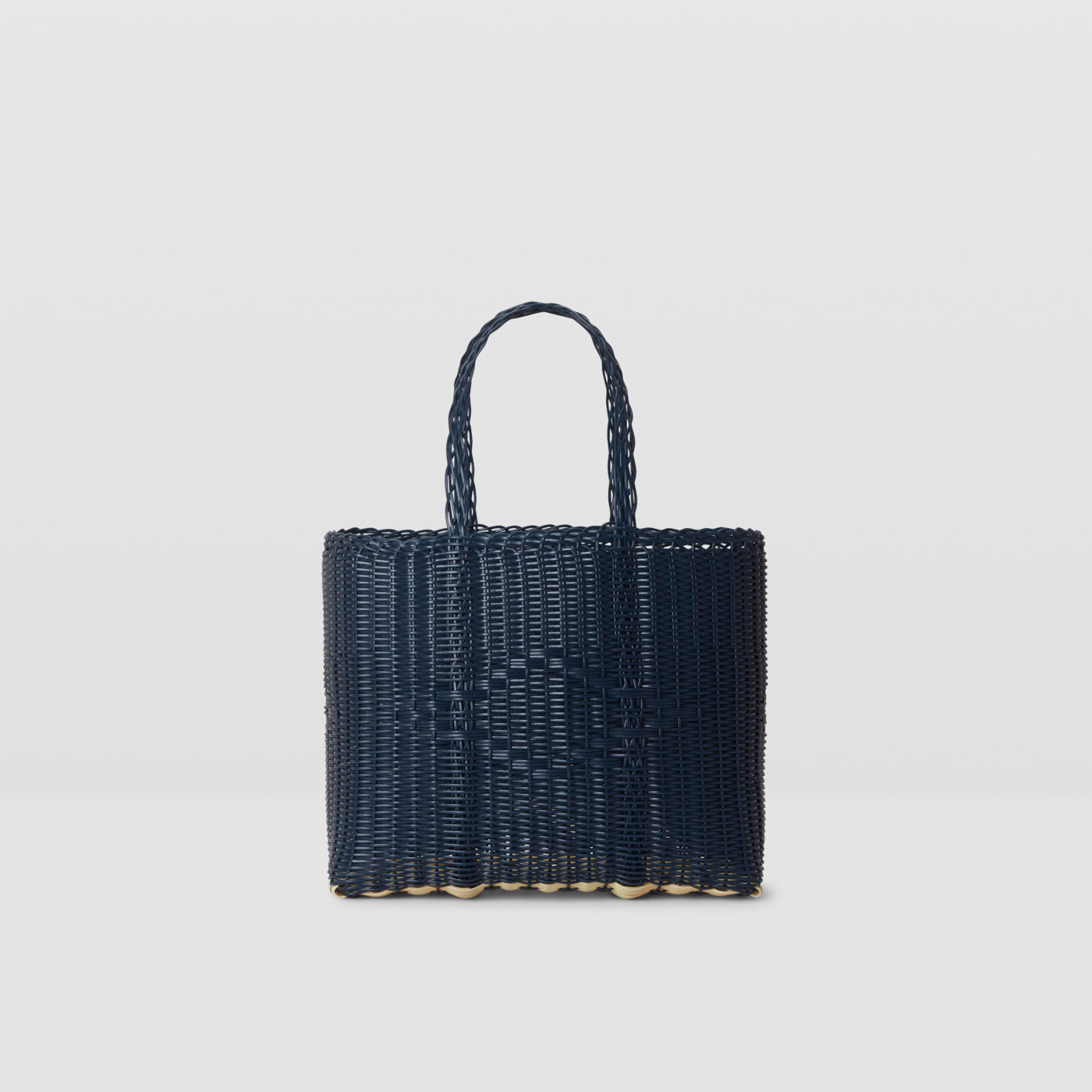 Small Handwoven Palorosa Basket | Midnight Blue