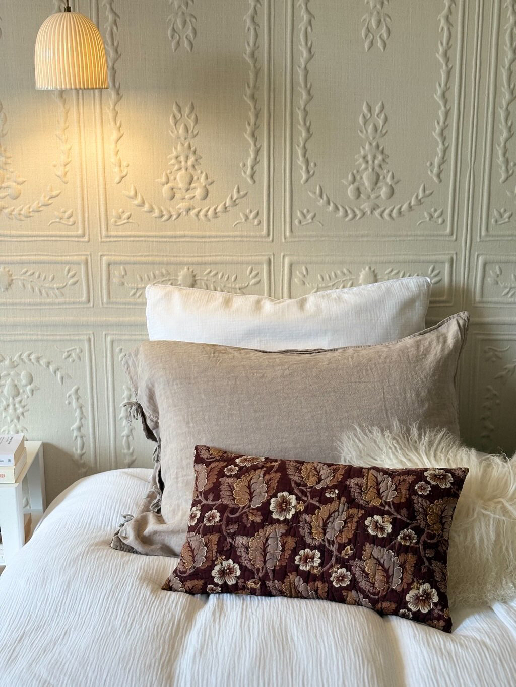 Gorgeous Cushion Covers made from Antique 19th c French Quilts