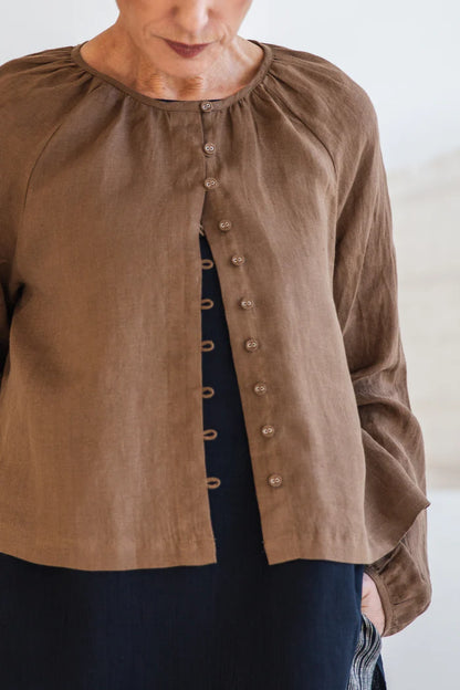 Rhodesia Blouse in Cinnamon