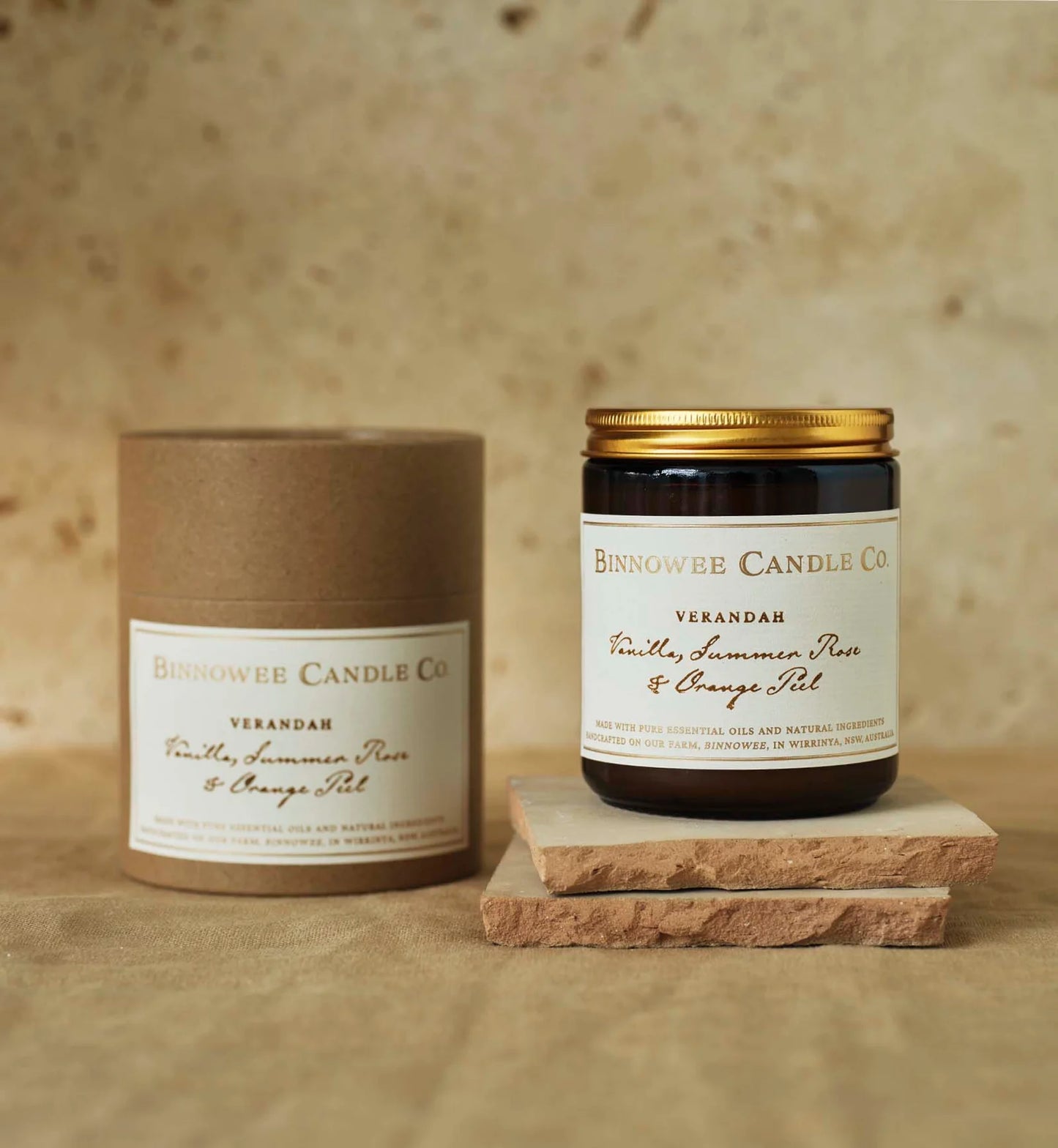 ‘Verandah’ 220mL Candle | Bush Rose, Vanilla and Orange Water