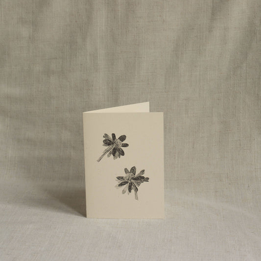 Winter Aconite Flower Greeting Card A6 Recycled Card