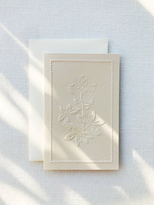 Emboss Winter Rose