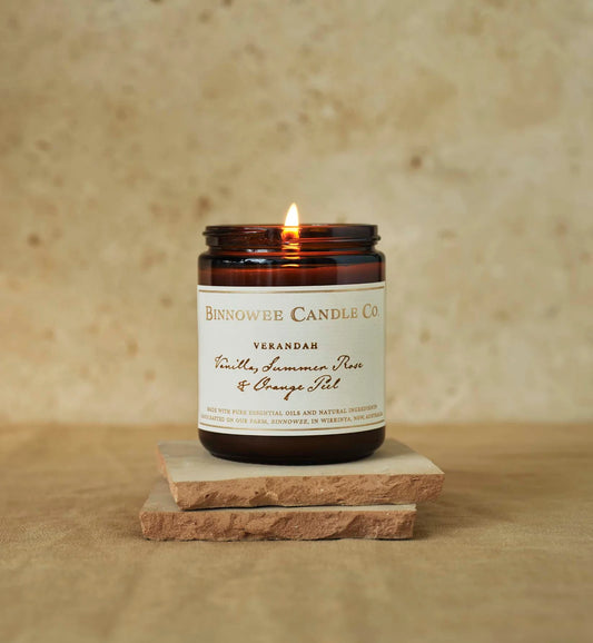 ‘Verandah’ 220mL Candle | Bush Rose, Vanilla and Orange Water
