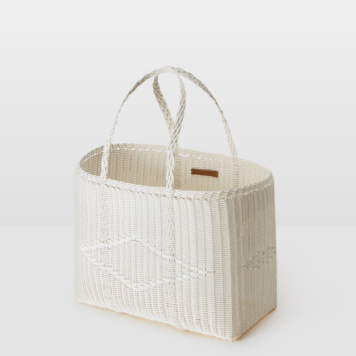 Large Handwoven Palorosa Basket | White