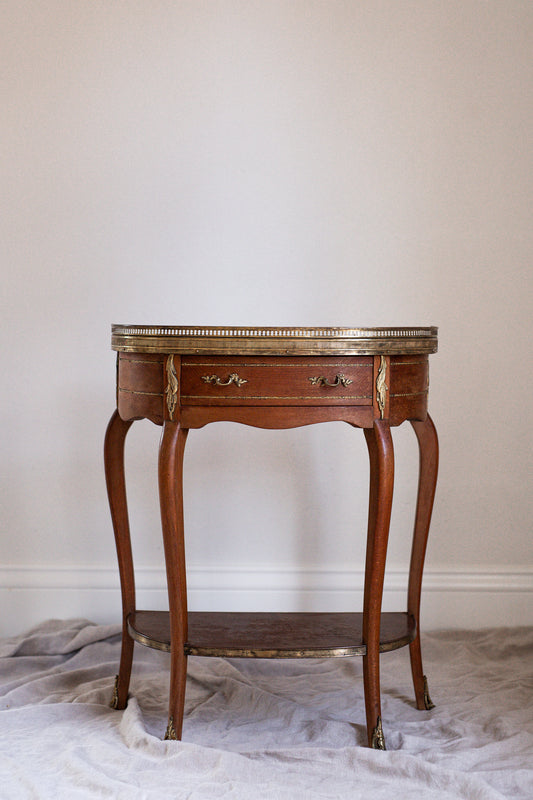 A Stunning French Marble & Brass Timber Console | early 20th cenury