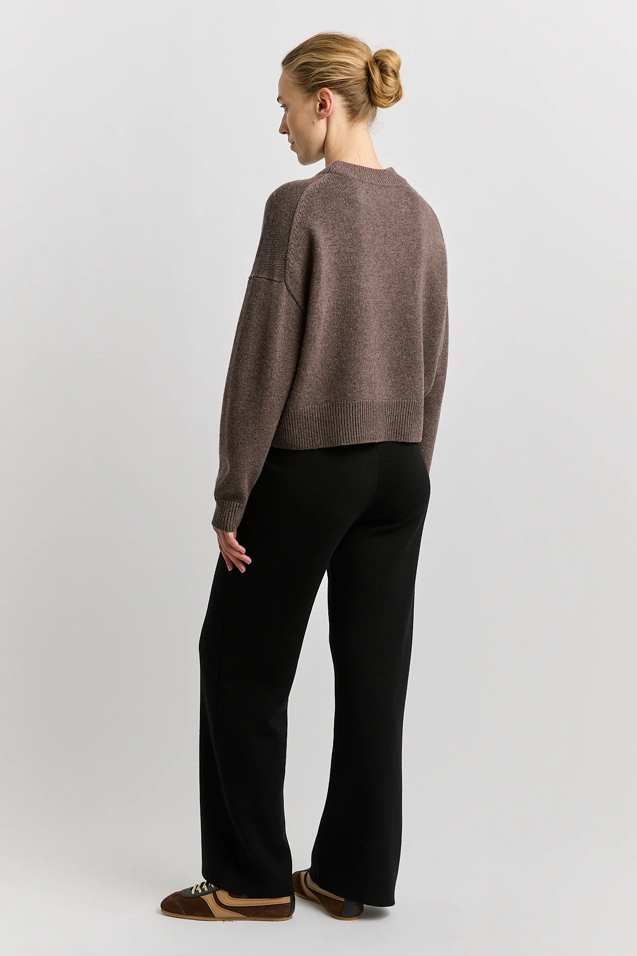 The Drop Shoulder Crew Jumper | Mocha