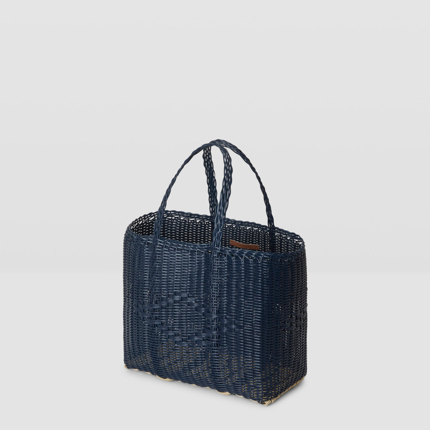 Small Handwoven Palorosa Basket | Midnight Blue