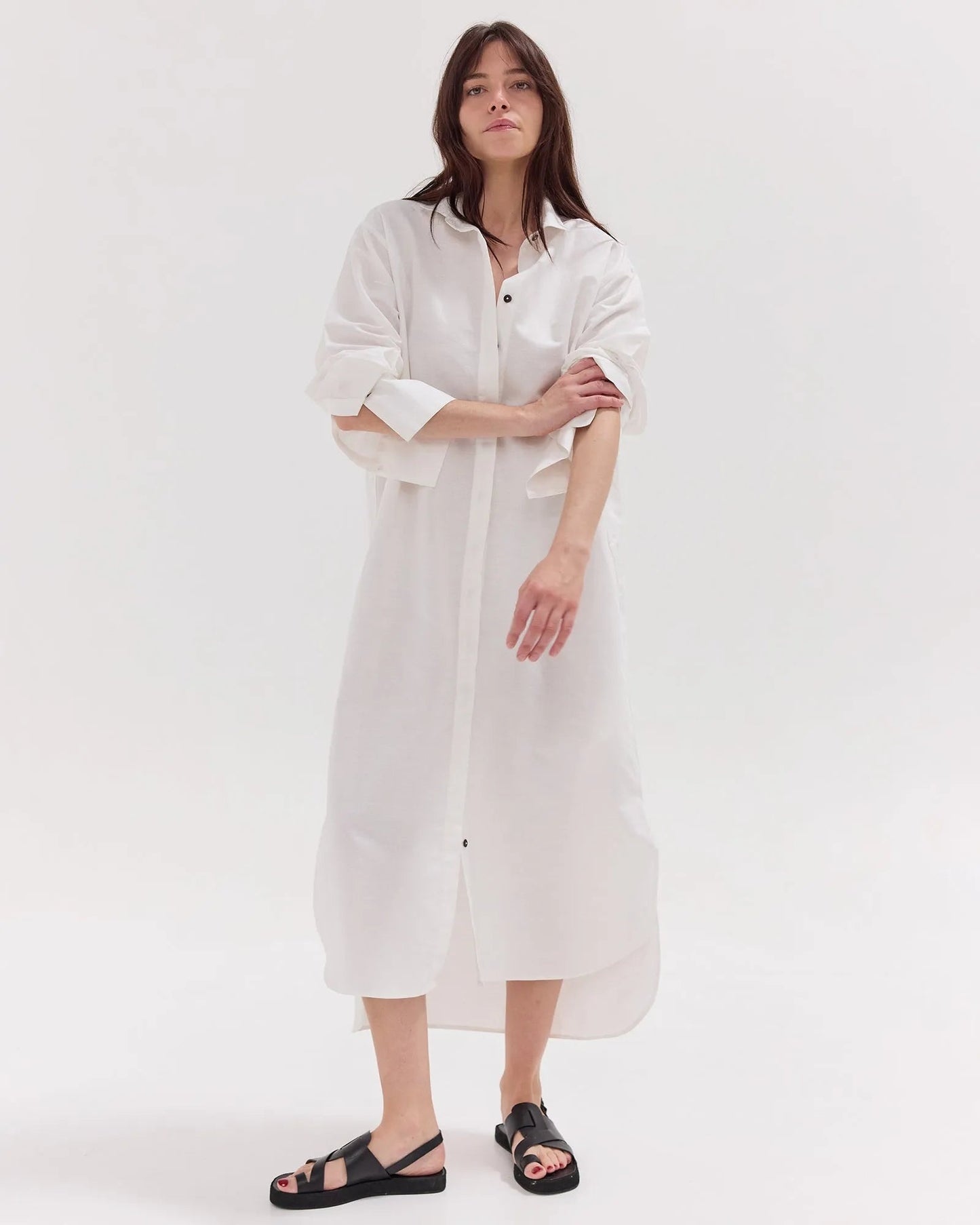 The Shirt Dress | White